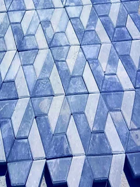 Half Hexagon Pavers